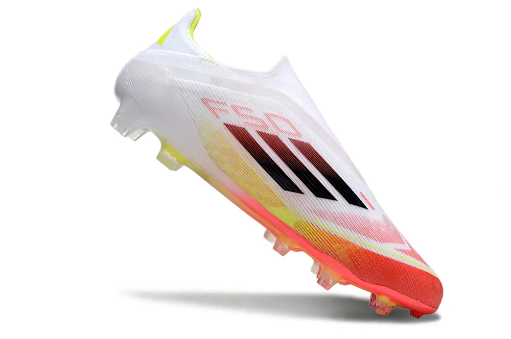 Adidas F50 Elite Laceless FG - White/Infrared/Neon Yellow