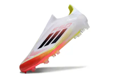 Adidas F50 Elite Laceless FG - White/Infrared/Neon Yellow
