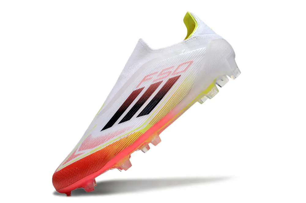 Adidas F50 Elite Laceless FG - White/Infrared/Neon Yellow