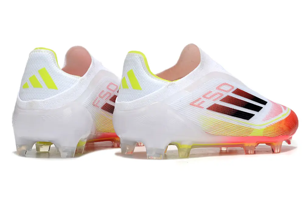 Adidas F50 Elite Laceless FG - White/Infrared/Neon Yellow