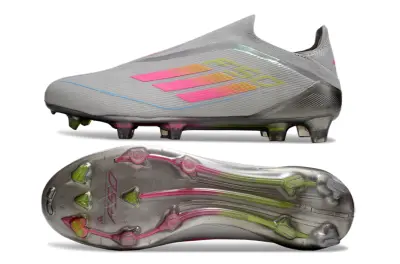 Adidas F50 Elite Laceless FG - Gray/Electric Pink/Neon Green