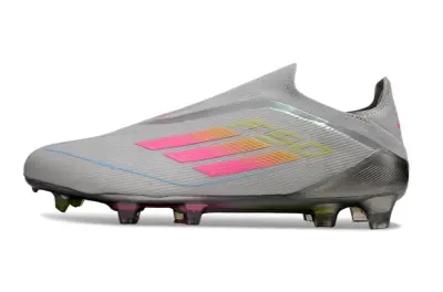 Adidas F50 Elite Laceless FG - Gray/Electric Pink/Neon Green