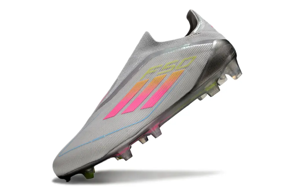 Adidas F50 Elite Laceless FG - Gray/Electric Pink/Neon Green