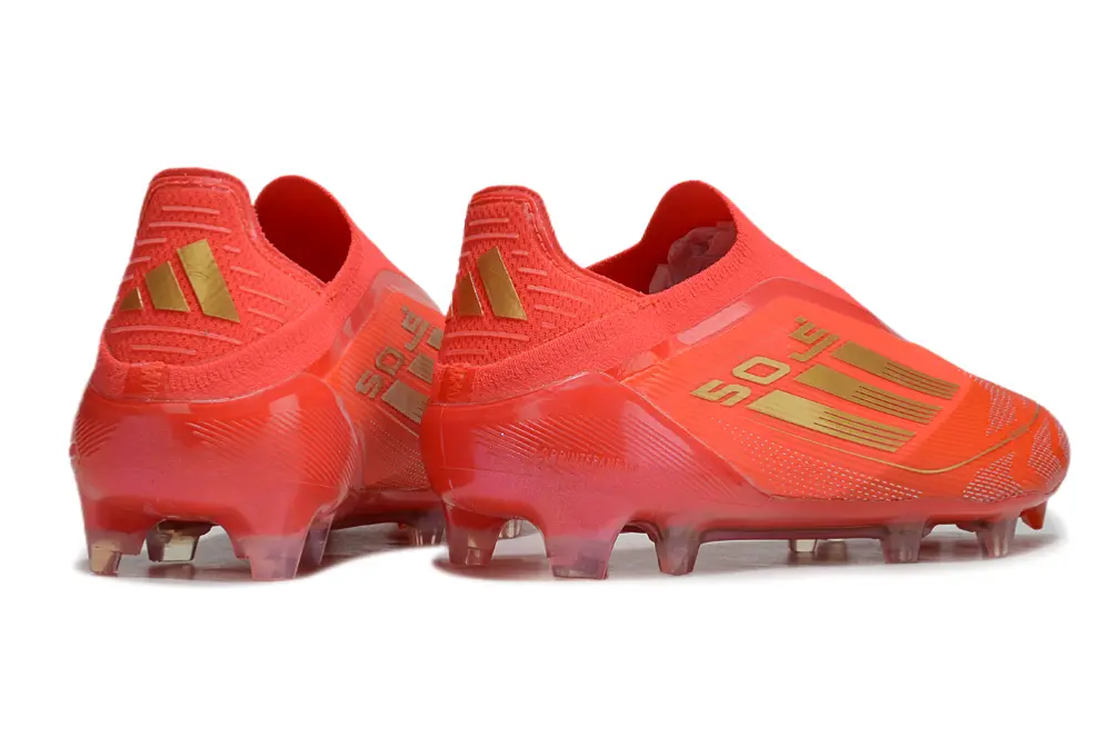 Adidas F50 Elite Laceless FG - Red/Flame Red/Golden Luxe