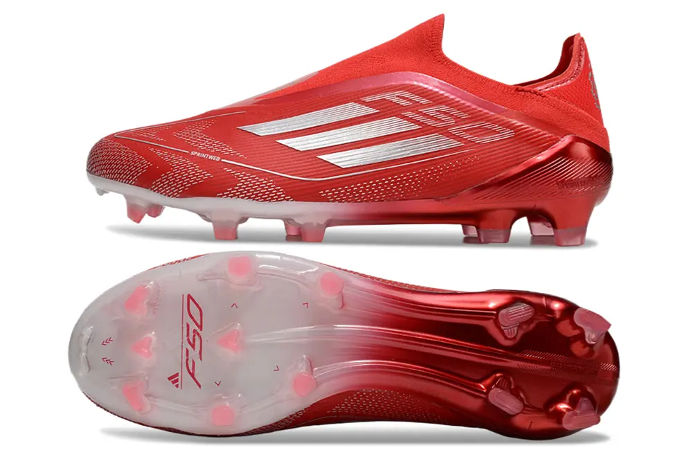 Adidas F50 Elite Laceless FG - Red/Scarlet Blaze/Crimson Glow