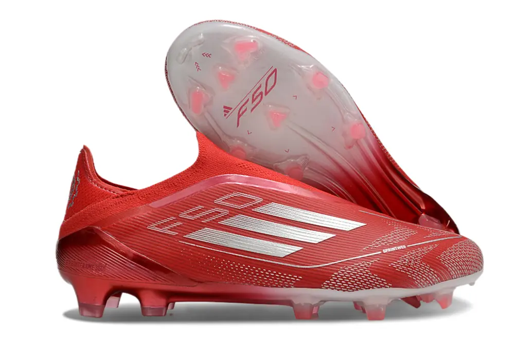 Adidas F50 Elite Laceless FG - Red/Scarlet Blaze/Crimson Glow