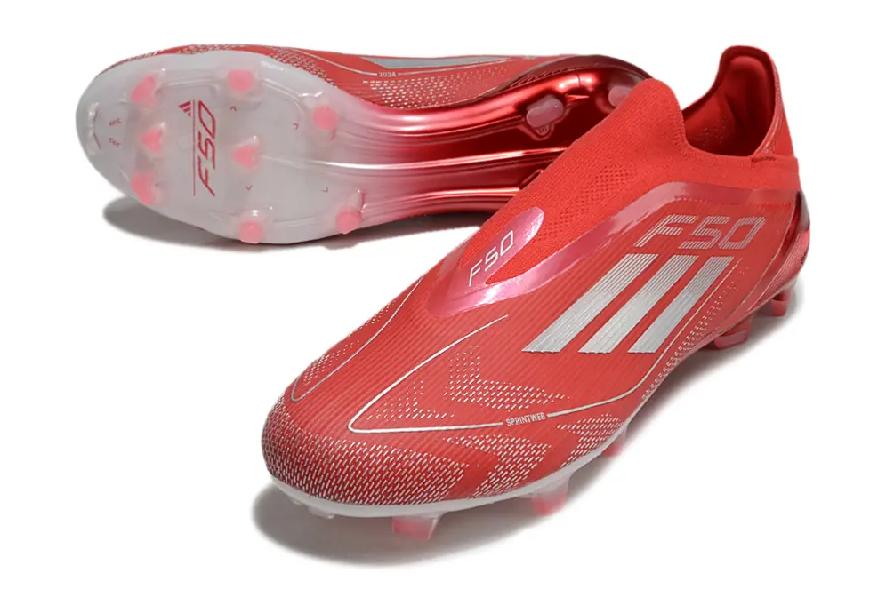 Adidas F50 Elite Laceless FG - Red/Scarlet Blaze/Crimson Glow