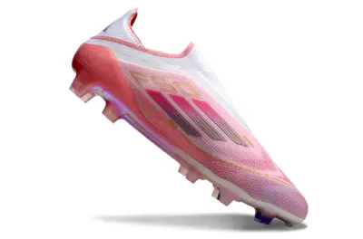 Lamine Yamal x Adidas F50 Elite Laceless FG - Pink/Soft Pink/White