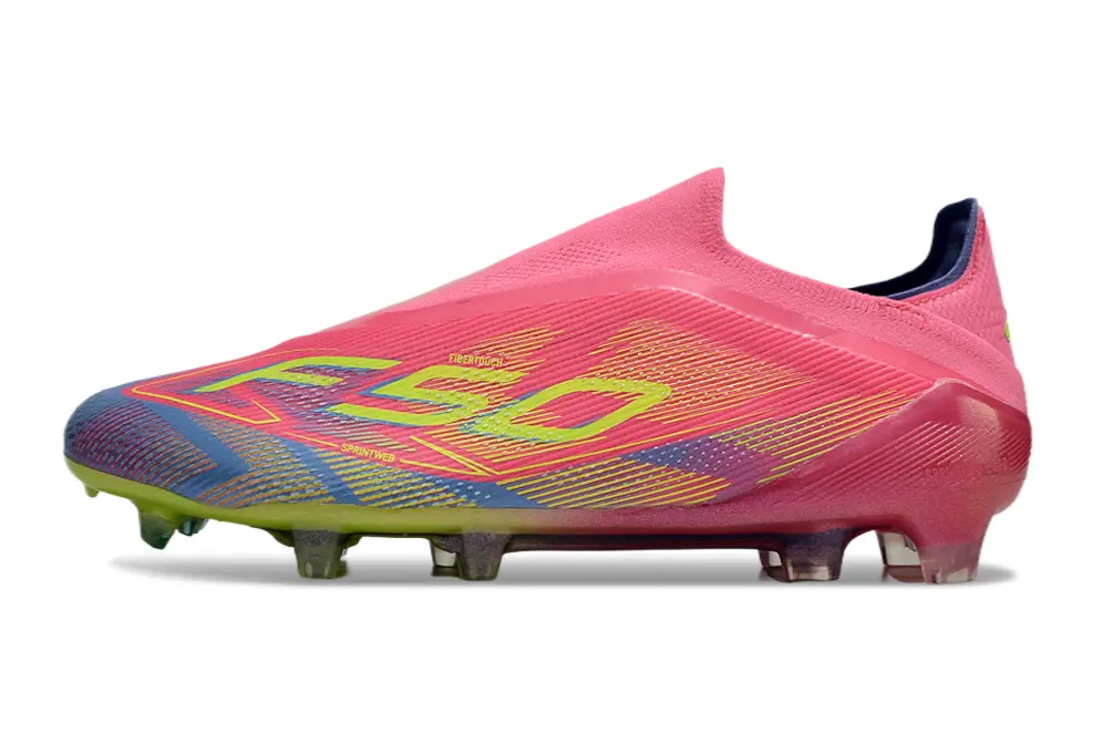 Adidas F50 Elite Laceless FG - Pink/Electric Pink/Lime Green