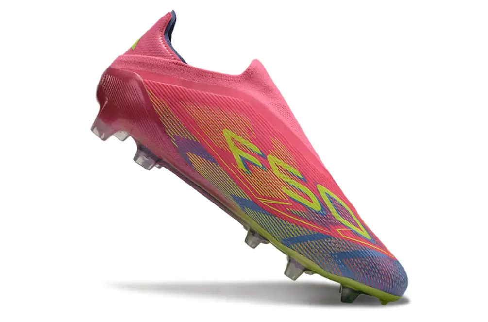Adidas F50 Elite Laceless FG - Pink/Electric Pink/Lime Green