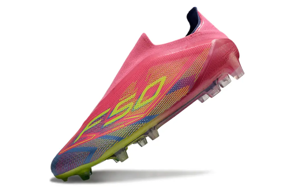 Adidas F50 Elite Laceless FG - Pink/Electric Pink/Lime Green