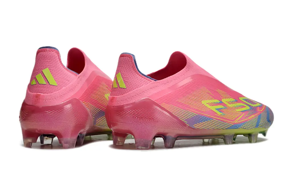 Adidas F50 Elite Laceless FG - Pink/Electric Pink/Lime Green
