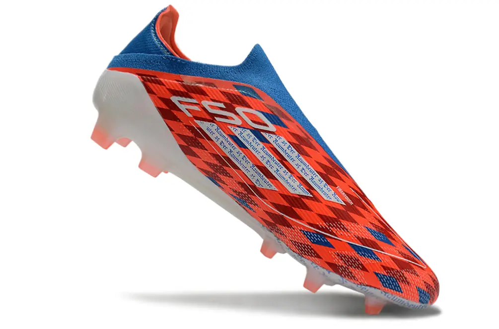 Thomas Müller x Adidas F50 Elite Laceless FG - Red/Electric Blue/Safety Orange