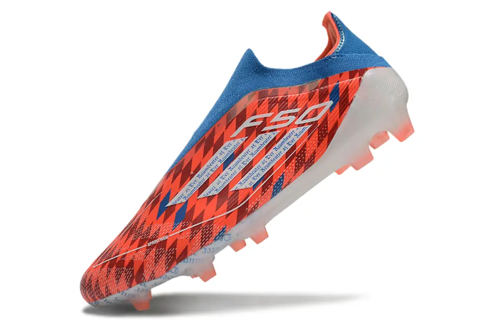 Thomas Müller x Adidas F50 Elite Laceless FG - Red/Electric Blue/Safety Orange