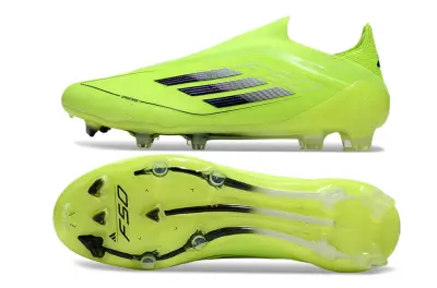 Adidas F50 Elite Laceless FG - Lime/Vibrant Lime/Black