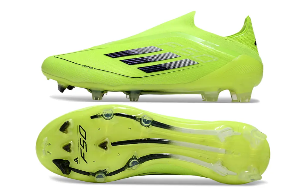 Adidas F50 Elite Laceless FG - Lime/Vibrant Lime/Black