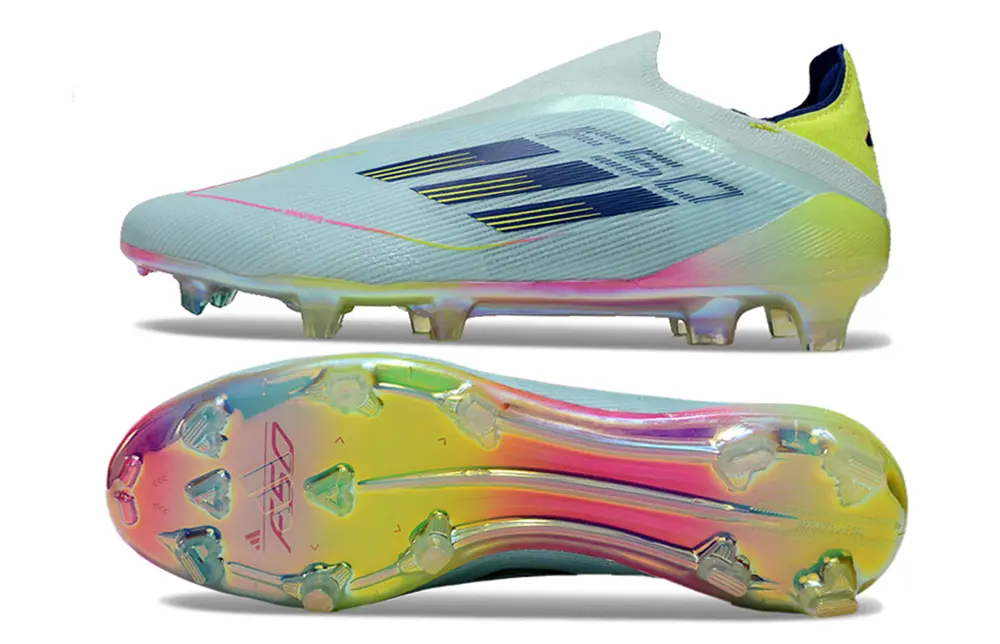 Adidas F50 Elite Laceless FG - Aqua/Neon Yellow/Fantasy Pink