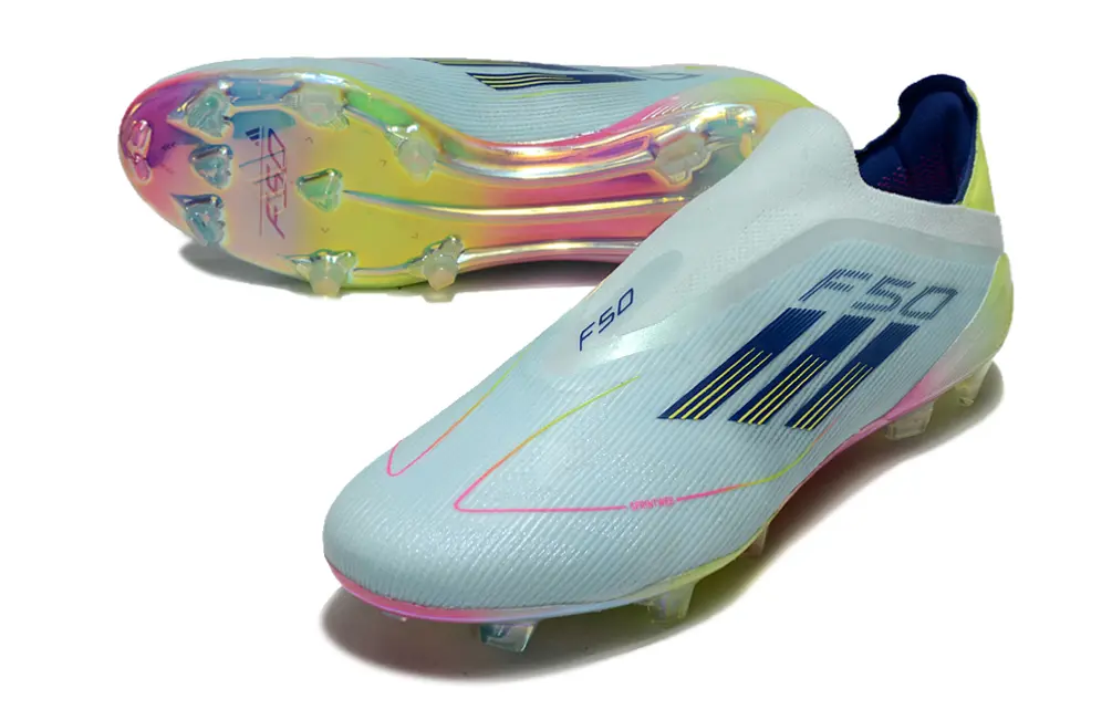 Adidas F50 Elite Laceless FG - Aqua/Neon Yellow/Fantasy Pink