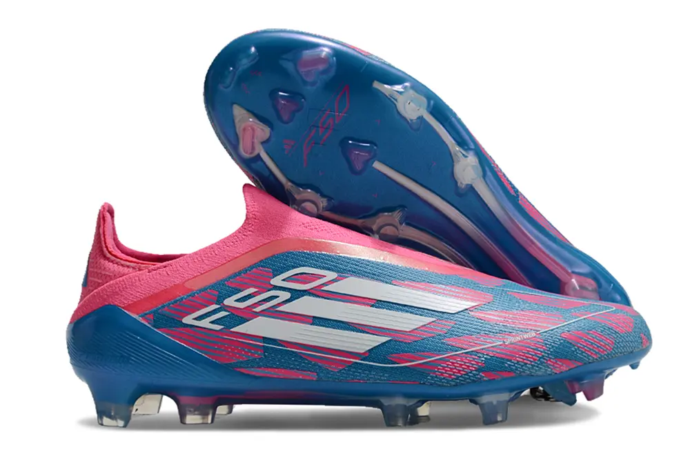 Adidas F50 Elite Laceless FG - Pink/Electric Pink/Deep Blue
