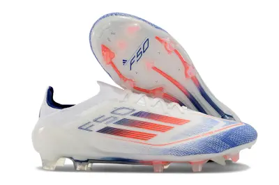 Adidas F50 Elite FG - White/Electric Blue/Sunset Orange