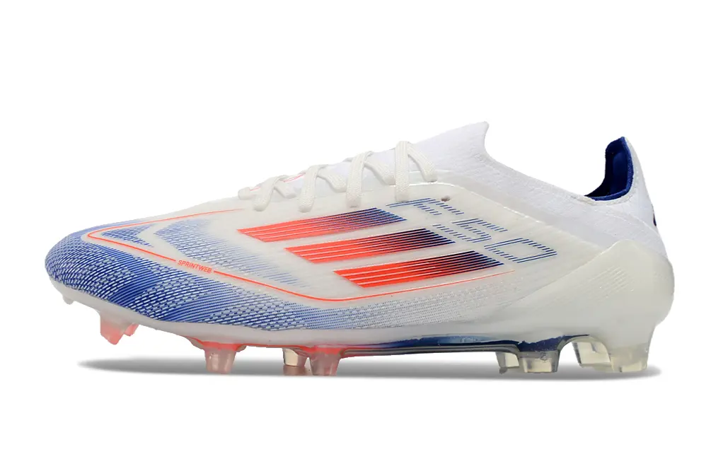 Adidas F50 Elite FG - White/Electric Blue/Sunset Orange