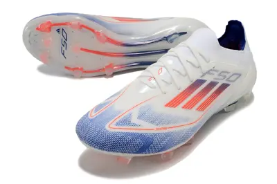 Adidas F50 Elite FG - White/Electric Blue/Sunset Orange