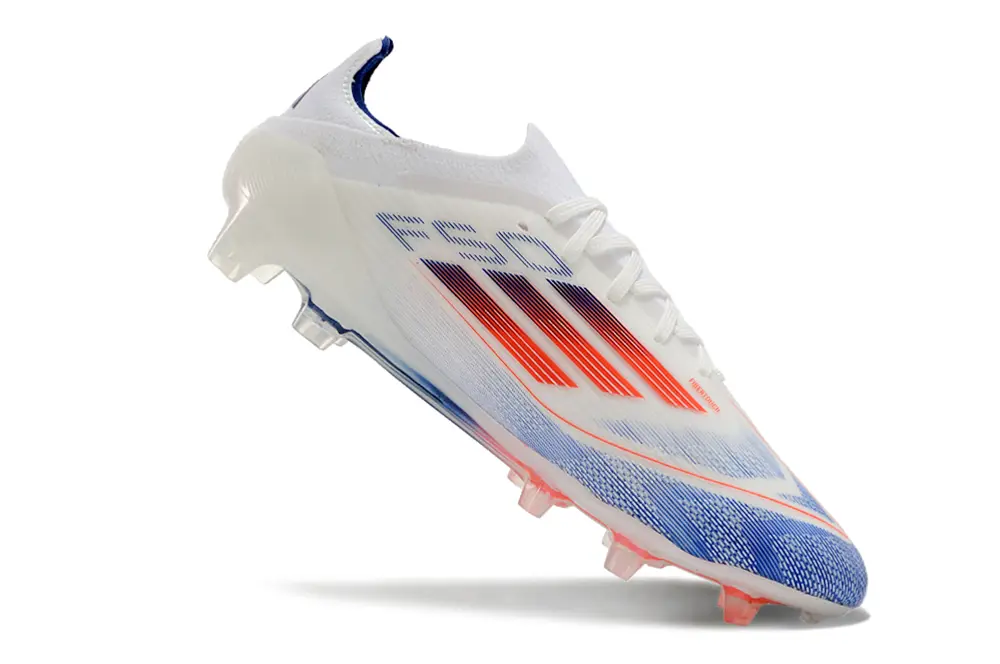 Adidas F50 Elite FG - White/Electric Blue/Sunset Orange