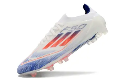 Adidas F50 Elite FG - White/Electric Blue/Sunset Orange