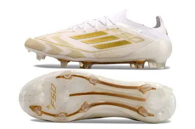 Adidas F50 Elite FG - White/Golden Metallic/Crisp White