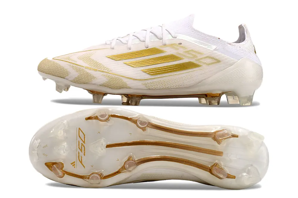 Adidas F50 Elite FG - White/Golden Metallic/Crisp White