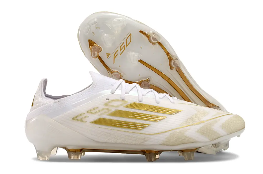 Adidas F50 Elite FG - White/Golden Metallic/Crisp White