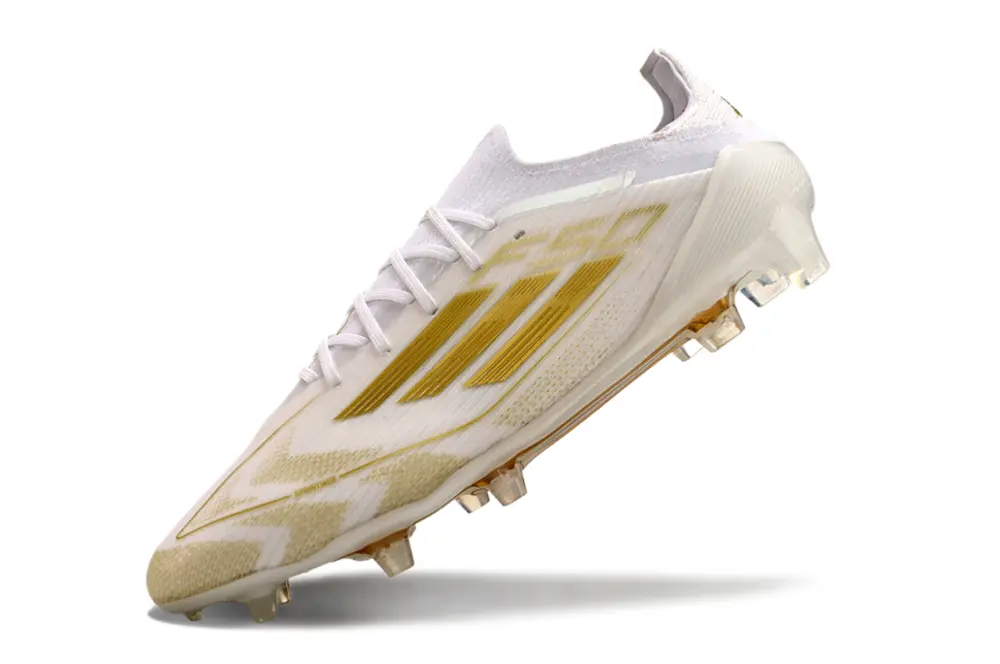 Adidas F50 Elite FG - White/Golden Metallic/Crisp White