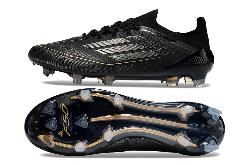 Adidas F50 Elite FG - Black/Gold/Black