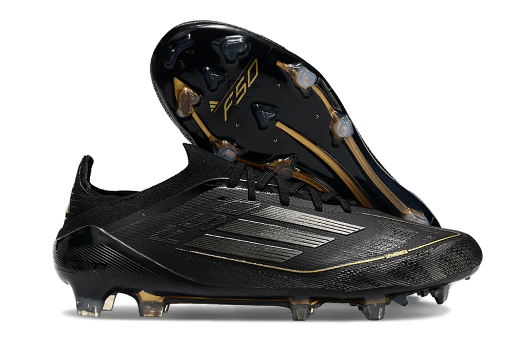 Adidas F50 Elite FG - Black/Gold/Black