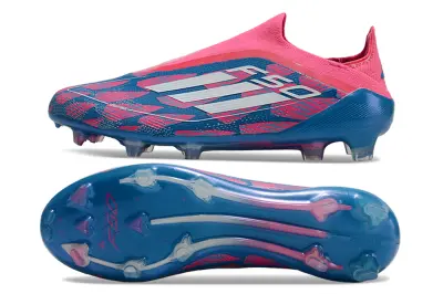 Adidas F50 Elite Laceless FG - Pink/Vibrant Pink/Cool Blue