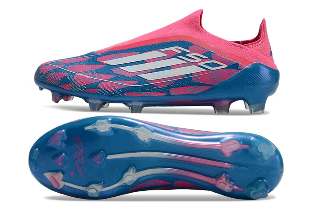 Adidas F50 Elite Laceless FG - Pink/Vibrant Pink/Cool Blue