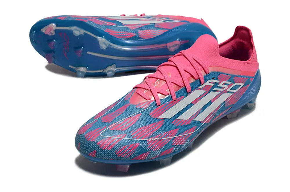 Adidas F50 Elite Laceless FG - Pink/Vibrant Pink/Cool Blue