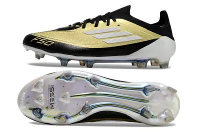 Messi x Adidas F50 Elite FG - Black/Metallic Gold/White