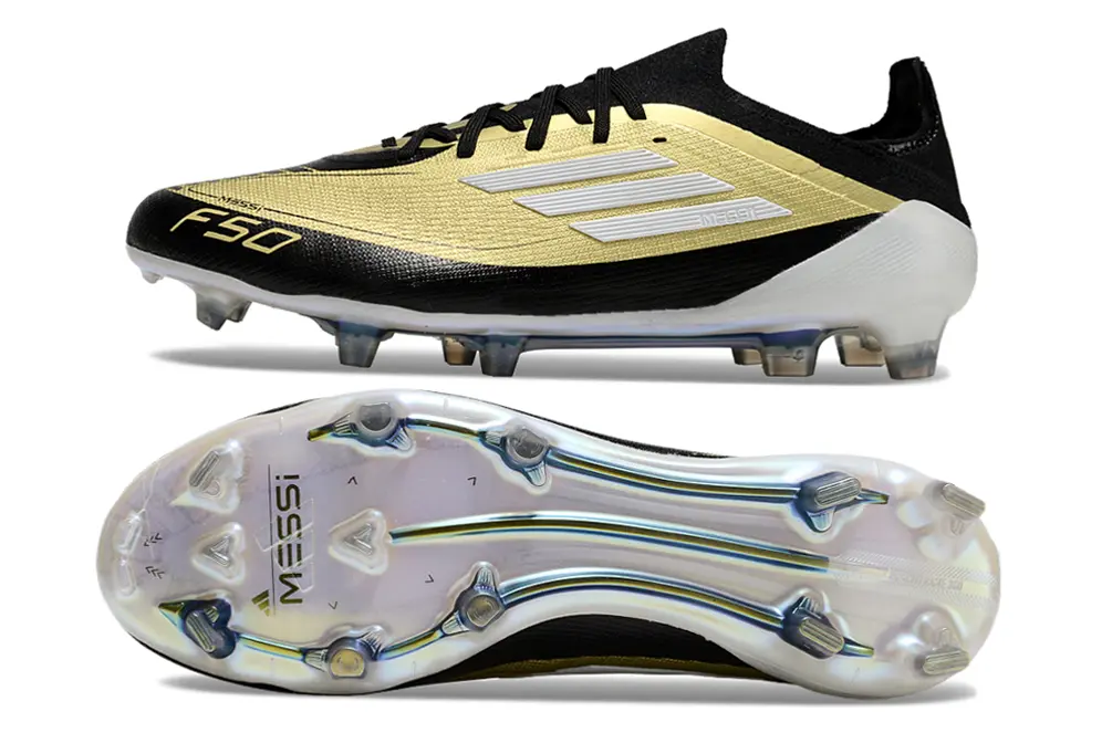 Messi x Adidas F50 Elite FG - Black/Metallic Gold/White