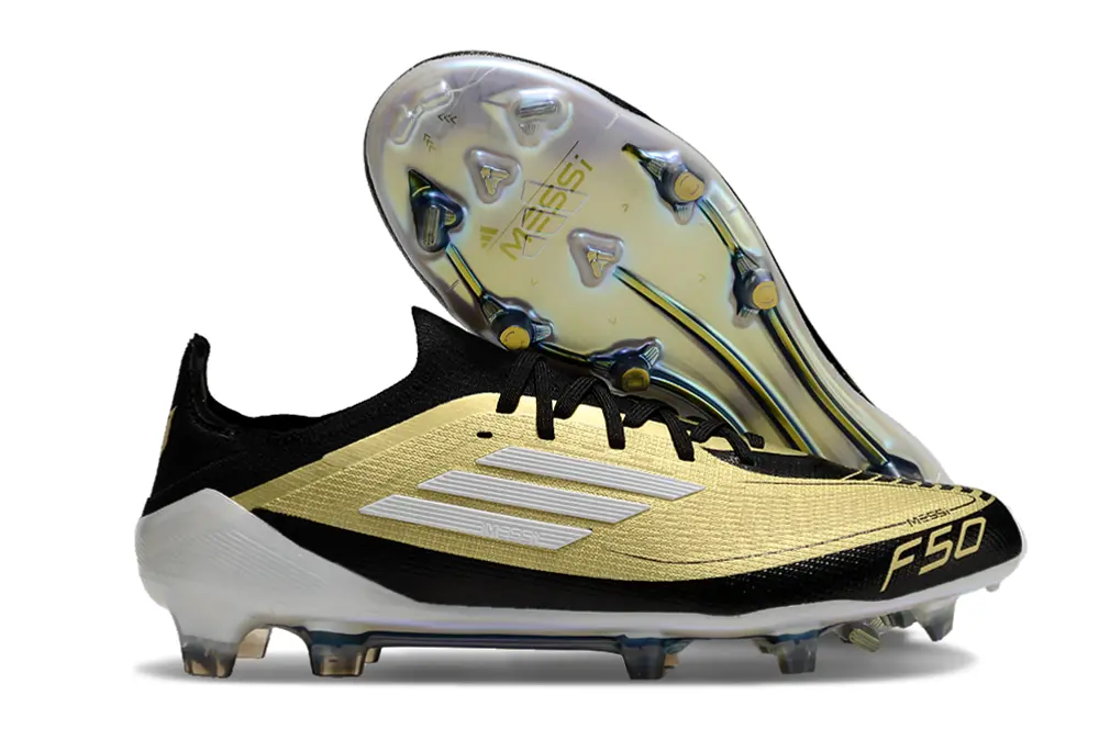 Messi x Adidas F50 Elite FG - Black/Metallic Gold/White