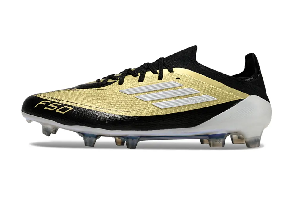 Messi x Adidas F50 Elite FG - Black/Metallic Gold/White