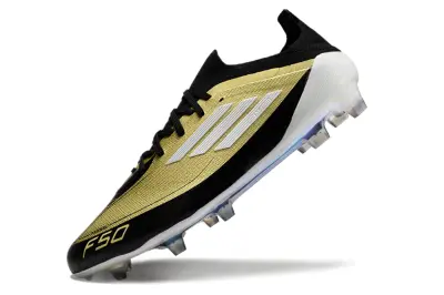 Messi x Adidas F50 Elite FG - Black/Metallic Gold/White