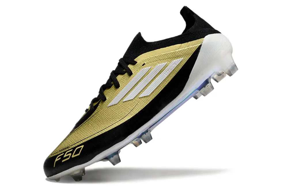Messi x Adidas F50 Elite FG - Black/Metallic Gold/White