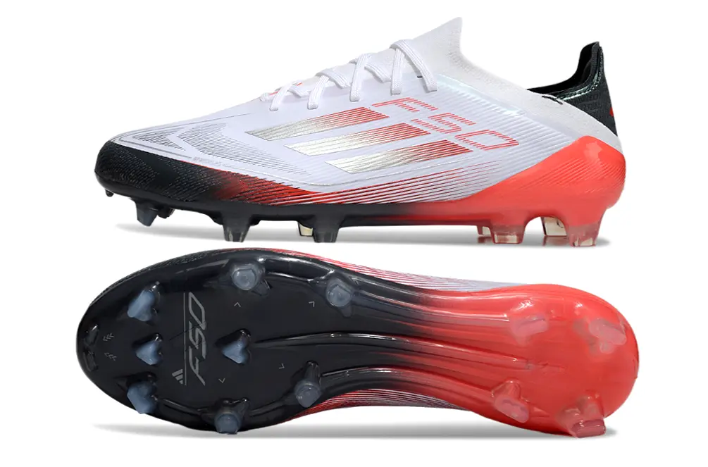Adidas F50 Elite FG - White/Crimson Blaze/Shadow Black