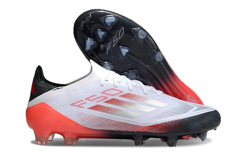 Adidas F50 Elite FG - White/Crimson Blaze/Shadow Black