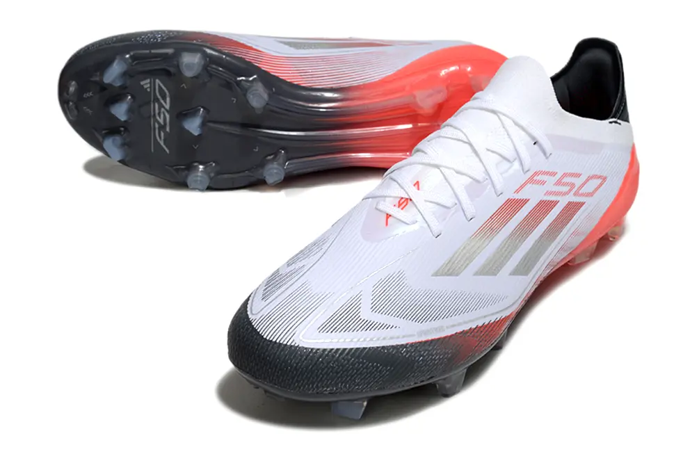 Adidas F50 Elite FG - White/Crimson Blaze/Shadow Black