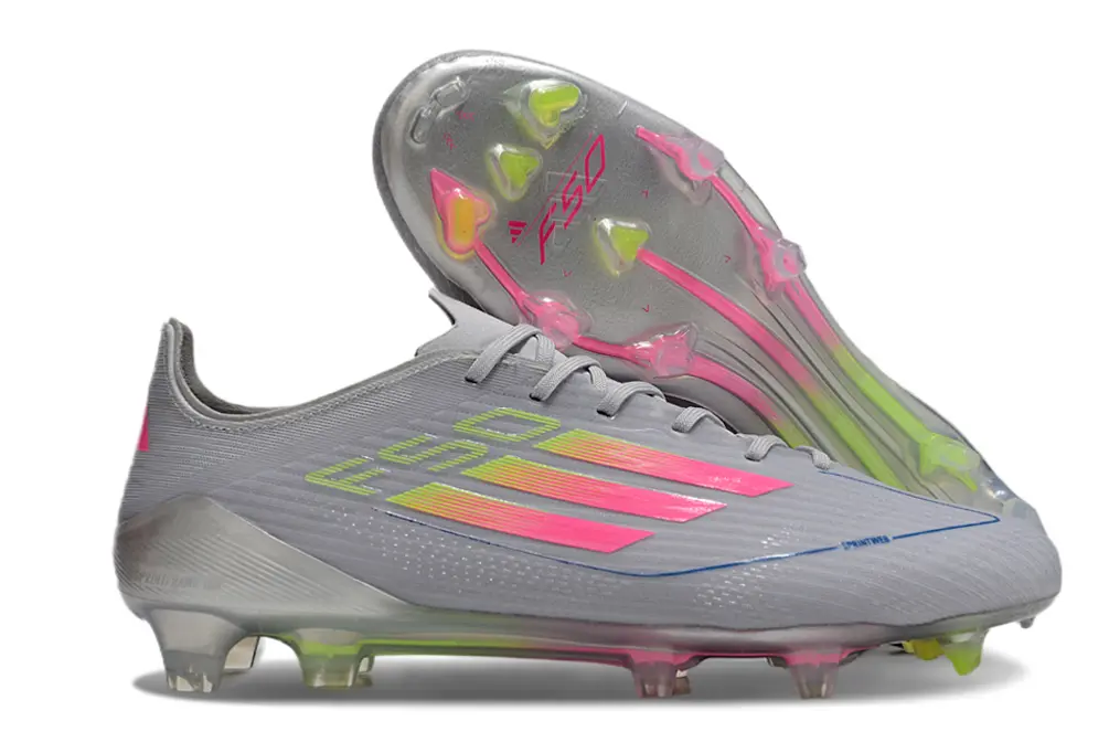 Adidas F50 Elite FG - Gray/Neon Pink/Spring Green