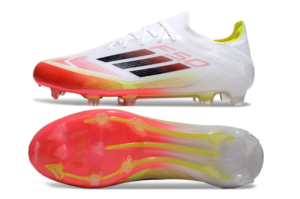 Adidas F50 Elite FG - White/Vibrant Orange/Bright Yellow