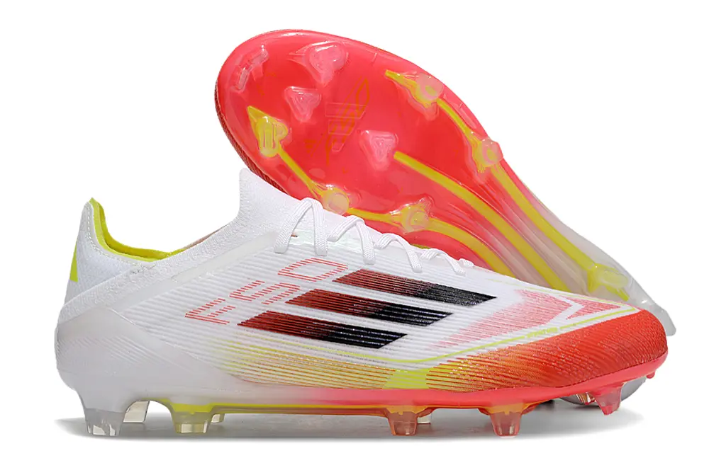 Adidas F50 Elite FG - White/Vibrant Orange/Bright Yellow