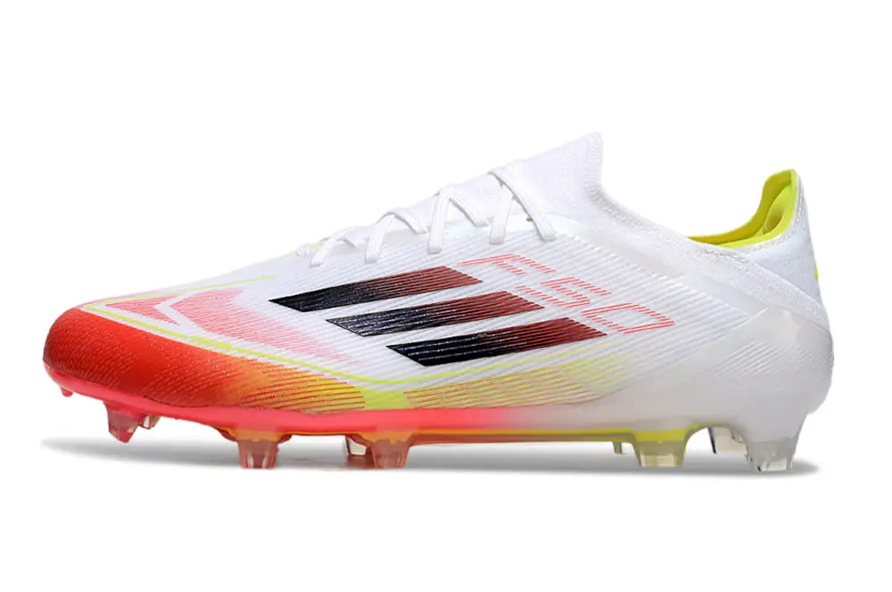 Adidas F50 Elite FG - White/Vibrant Orange/Bright Yellow